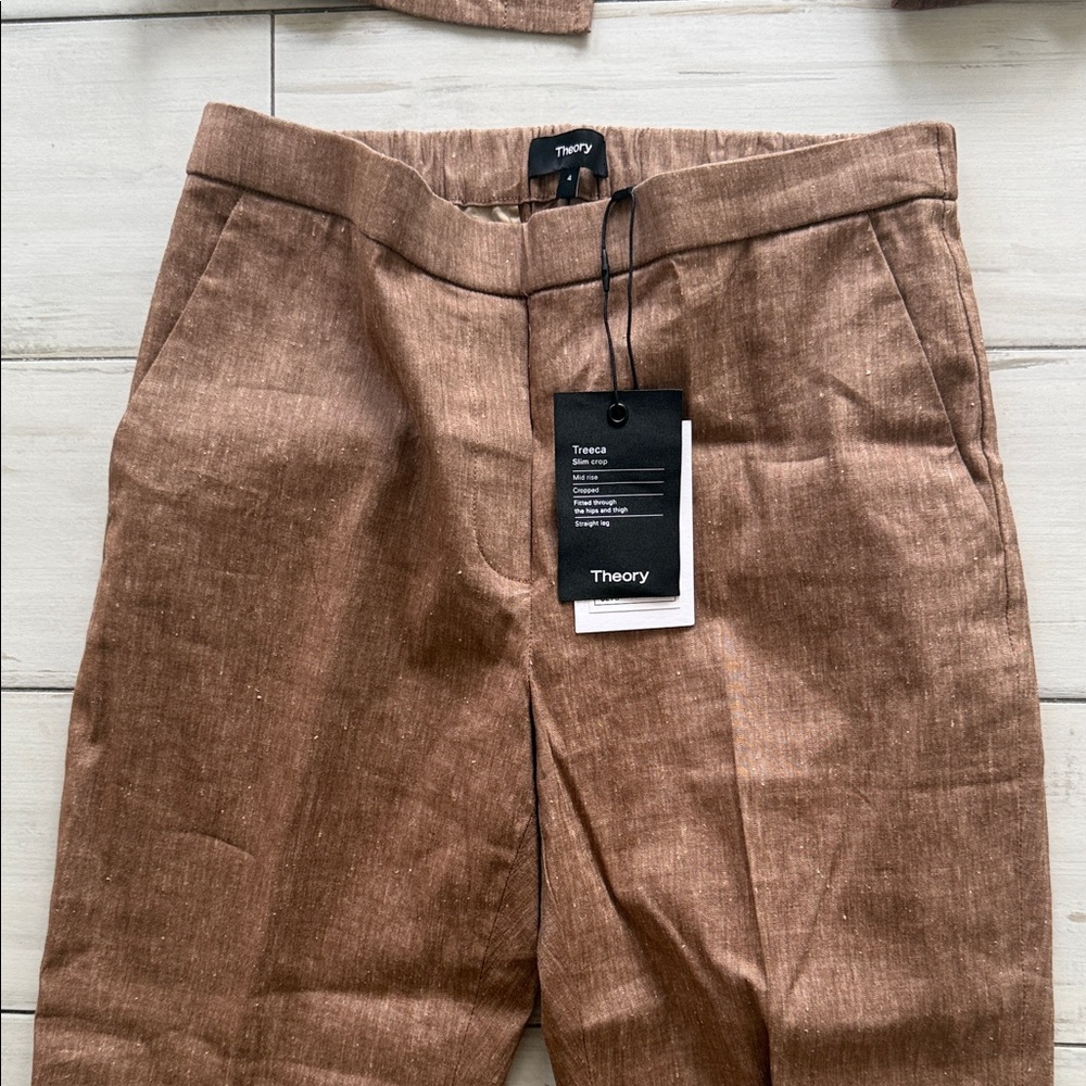 Theory Brown Women's Pants & Jacket Set - Picture 2 of 5